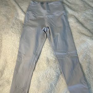 ALO Yoga High Waisted Full Length Leggings (small) Light Blue